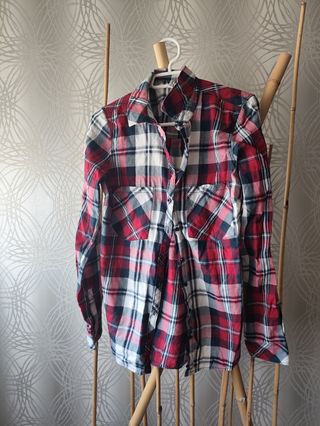 Camisa cuadros Stradivarius Talla S