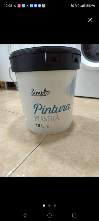 Bote pintura interior 15 kg plástica