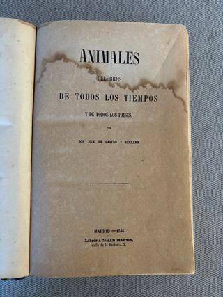 Animales Celebres - Jose de Castro y Serrano -1858