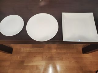 Vajilla Ikea Blanca Porcelana