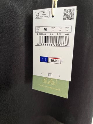 Top lencero Hoss Intropia. Nuevo con etiquetas.