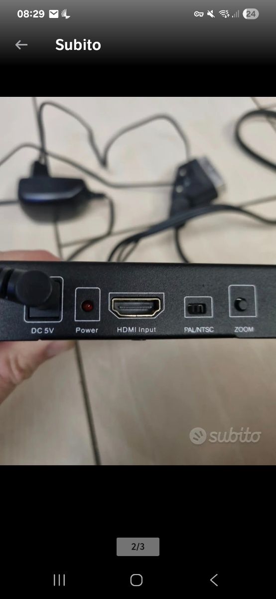 Convertitore Video HD HDMI a CVBS+HDMI