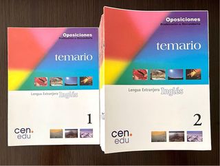 Temario CEN oposición Secundaria Inglés 