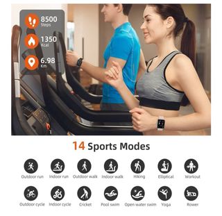 RIVERSONG Reloj Inteligente Hombre Mujer, 5ATM