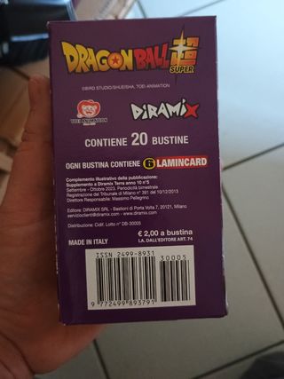 Lamincard Dragonball Super Sigillato