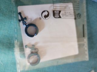 Pendientes aro con cruz sin perforación