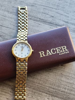 Reloj Racer Dorado con Caja Original