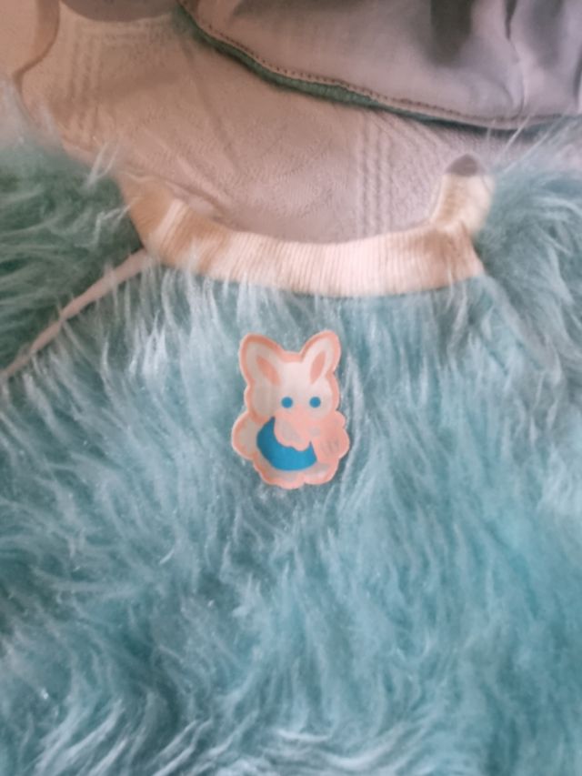 Cabbage Patch Pelliccia Sintetica Azzurro