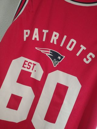 Camiseta NFL Patriots Est. 60 Roja Talla L