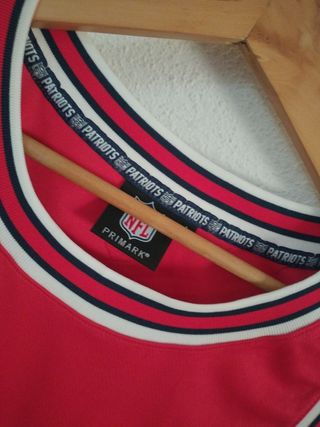 Camiseta NFL Patriots Est. 60 Roja Talla L