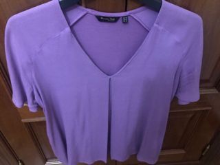 Blusa Massimo Dutti violeta talla XS