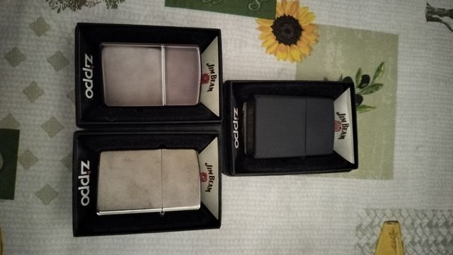 Set 3 Zippo Jim Beam..