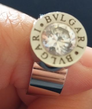 Anillo Bulgari Plata con brillante