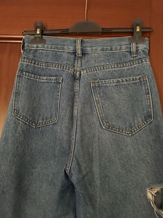 Jeans donna strappati blu