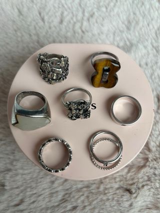 Lote anillos Tous Plata 