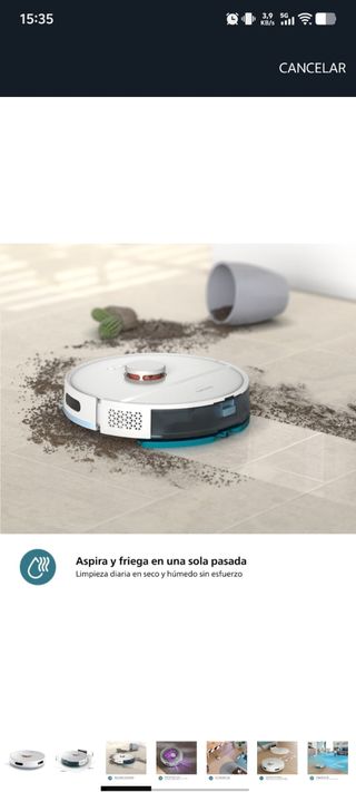 Robot Aspirador y Fregona Philips Homerun 2000
