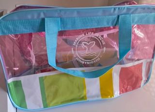 Bolsa de playa transparente