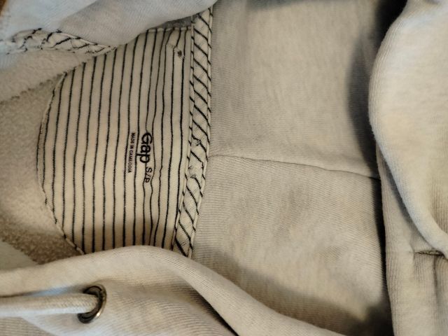 Felpa con cappuccio GAP donna S grigia