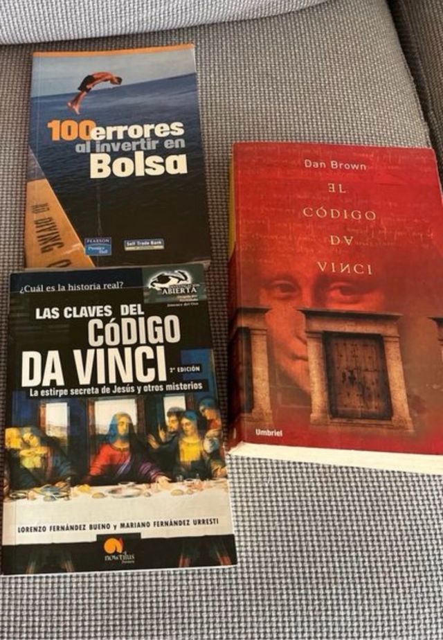 lote de 3 libros de lectura variada
