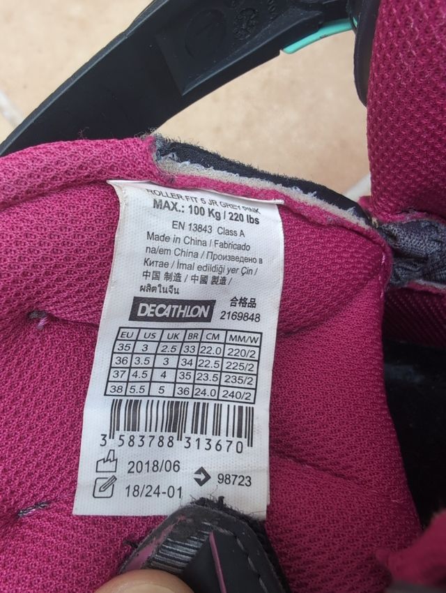 Patines Oxelo Fit 5 Talla 35-38