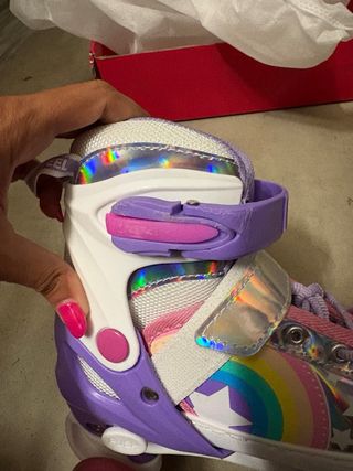 Pattini a rotelle regolabili rainbow unicorn