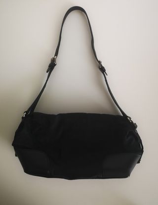 Borsa nera a spalla regolabile