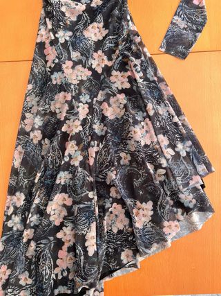 Vestido Midi Tul Estampado Asimétrico - Zara