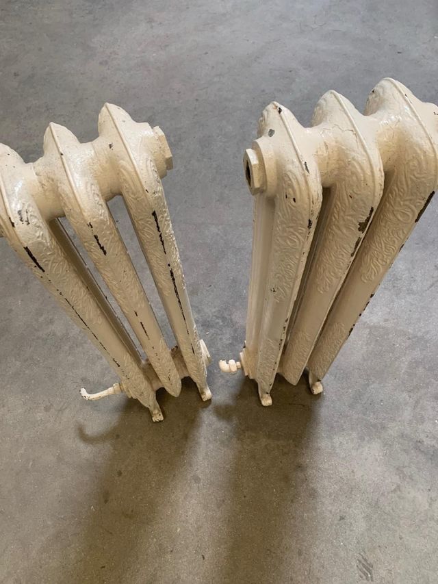 2 Radiadores Hierro Fundido Grabado
