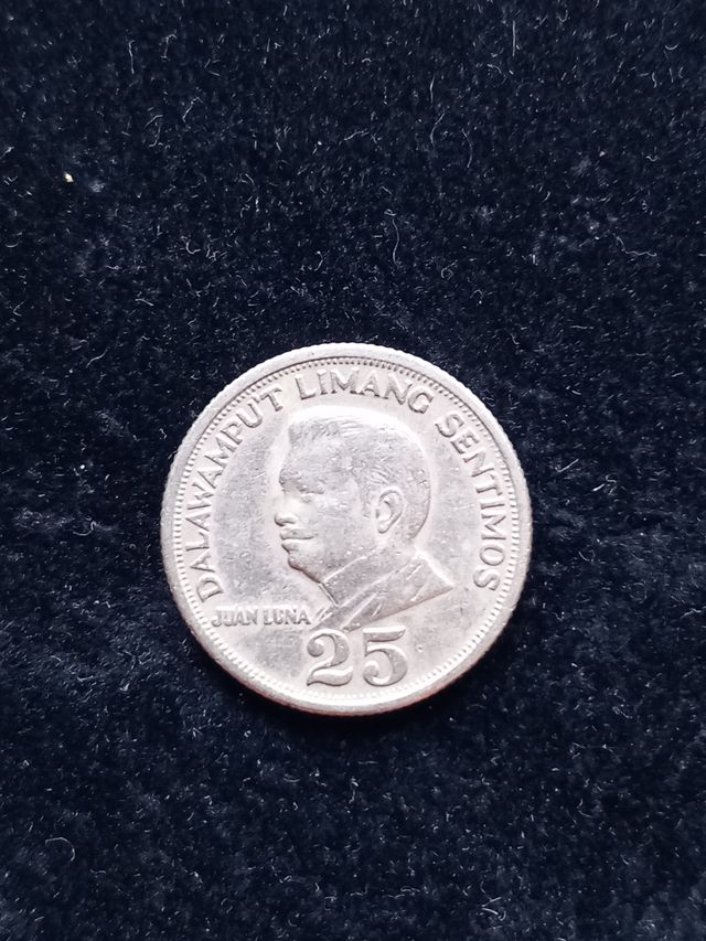 25 Centimos Filipinas Juan Luna 1972