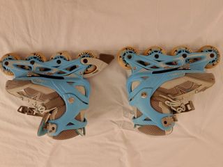 Pattini in linea Oxelo bambini grigio/azzurro