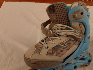 Pattini in linea Oxelo bambini grigio/azzurro