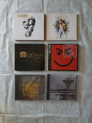 Cds Queen, Bon Jovi, Aerosmith