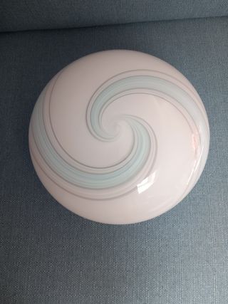 Plafoniera Murano Swirl Azzurro