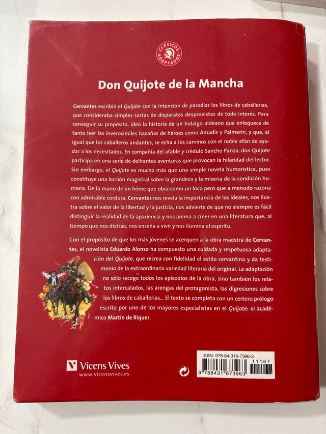 Don Quijote de La Mancha, ESO. Material auxilia...
