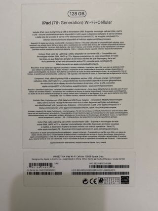 iPad 2019 128GB 4G 
