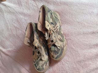 Botas estilo militar camuflaje