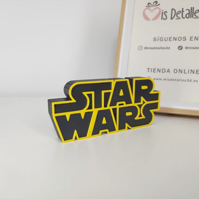 Letrero Star Wars coleccion impresión 3d