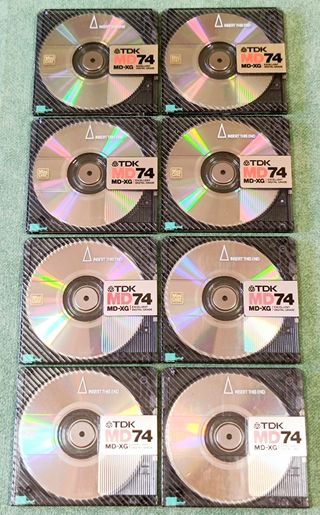 Minidisc MD de varias marcas y duraciones