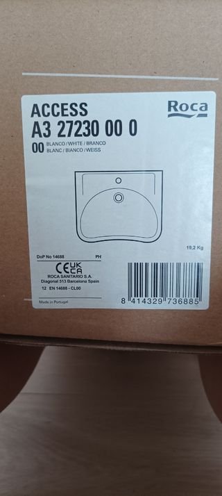 Lavabo Roca Access Porcelana Mural