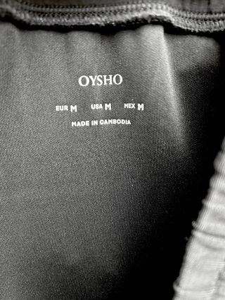 Pantalón chándal Oysho negro Talla M