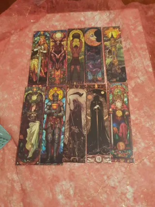 10 Marcadores de Livros Tarôt Místico