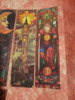 10 Marcadores de Livros Tarôt Místico