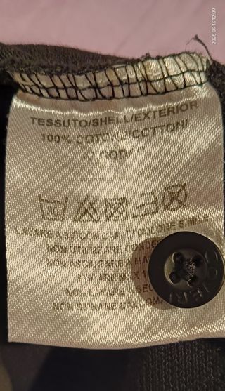 Polo Coveri nero con bordino bianco
