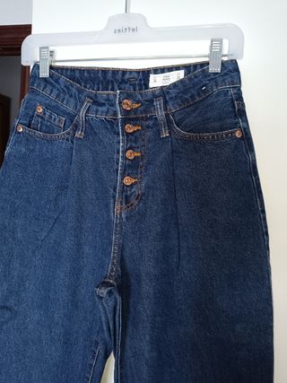 Pantalones vaqueros anchos mujer