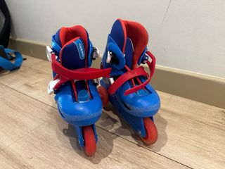 Patines Oxelo Play 3 Niños Azul + Bolsa 32-34