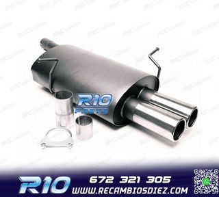 SILENCIOSO ESCAPE PARA BMW SERIE 3 E46 1998-2001 x2