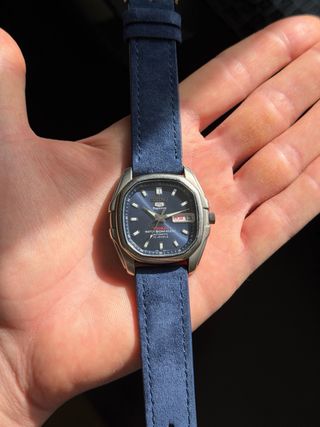 Seiko 5 Superior Titanium Azul Automático
