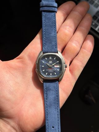Seiko 5 Superior Titanium Azul Automático