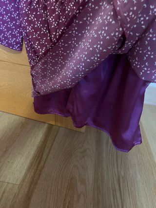 Vestido GOCCO morado estampado
