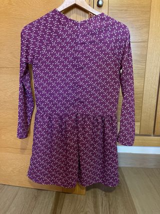 Vestido GOCCO morado estampado
